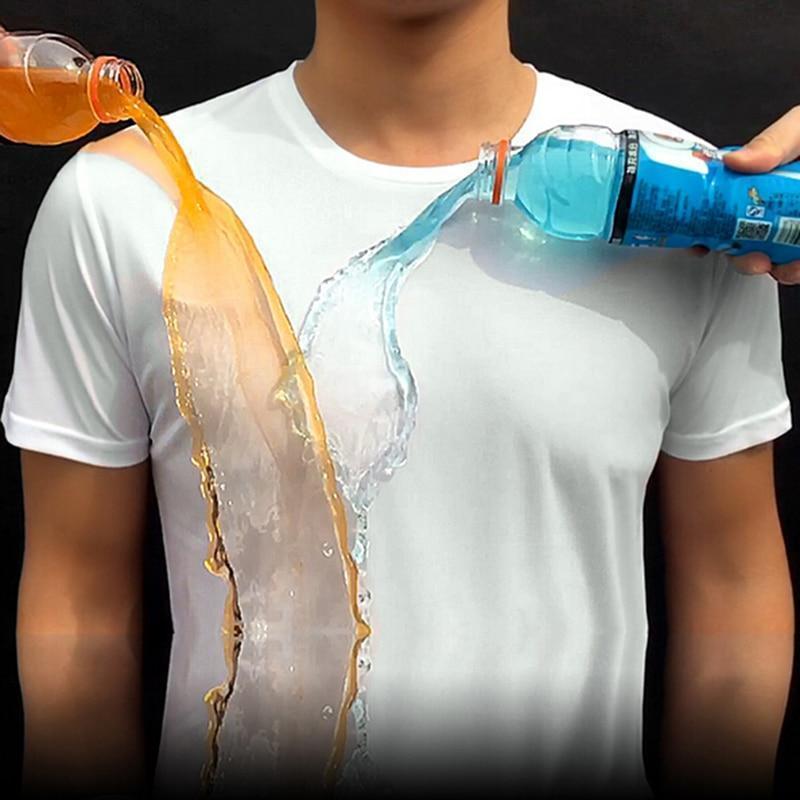 Men Clothing Quick-drying Waterproof Anti-fouling T-shirt Couple Half Sleeve Bottoming Shirt