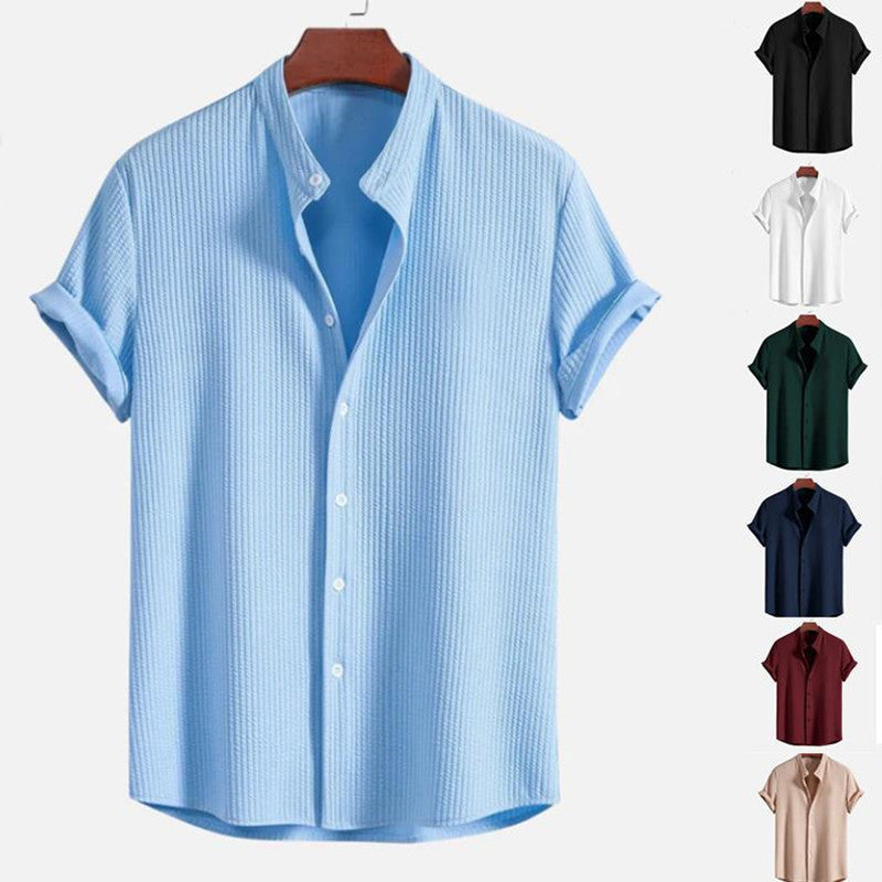 Short Sleeve Loose Shirt Top Summer Men's Clothing