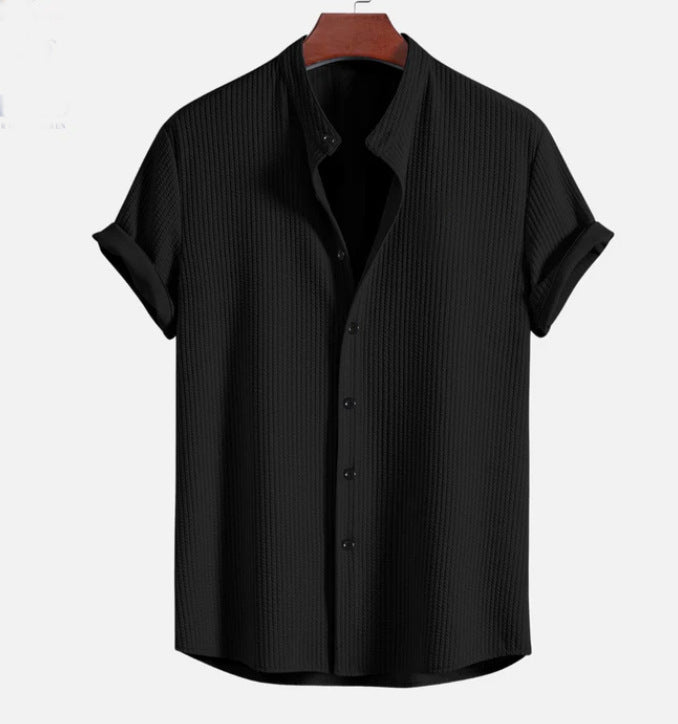Short Sleeve Loose Shirt Top Summer Men's Clothing