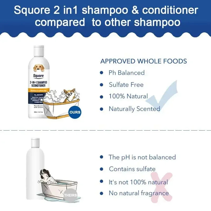Puppy Shampoo And Conditioner 2 In 1 Natural Moisturizing Shampoo Moisturizing Dog Shampoo