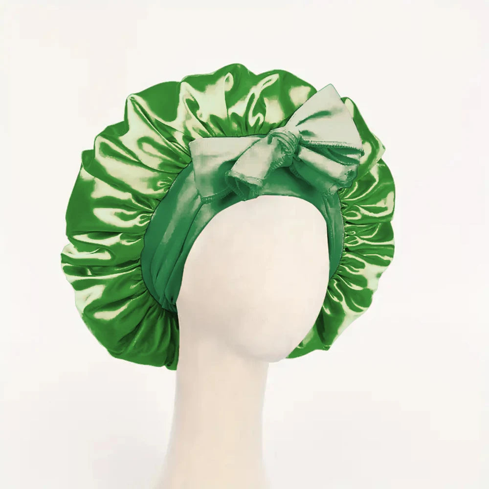 Satin Bonnet Silk Bonnet Adjustable Bonne For Sleeping Hair Bonnet With Tie Band Bonnets