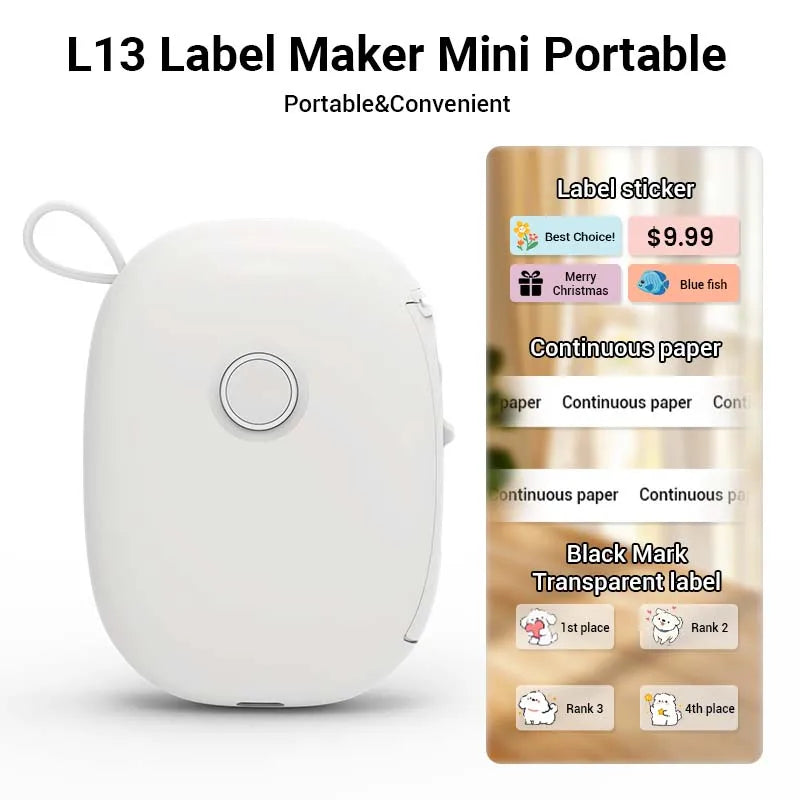 Mini Portable Thermal Printer Bluetooth Wireless Pocket Label