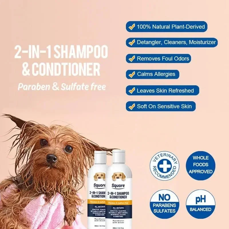 Puppy Shampoo And Conditioner 2 In 1 Natural Moisturizing Shampoo Moisturizing Dog Shampoo
