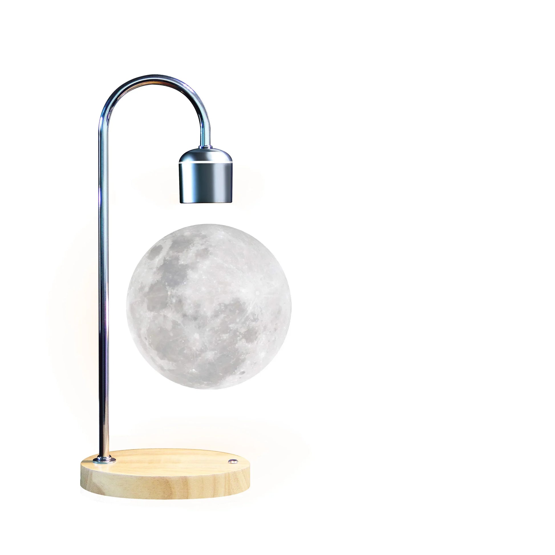 New Moon Night Lights Wireless Mobile Phone Charging Magnetic Levitation Lamp Table Room Decoration Lights Bedroom Desktop Lamps