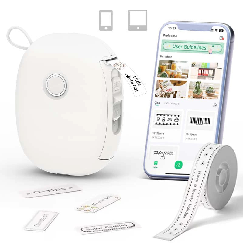 Mini Portable Thermal Printer Bluetooth Wireless Pocket Label