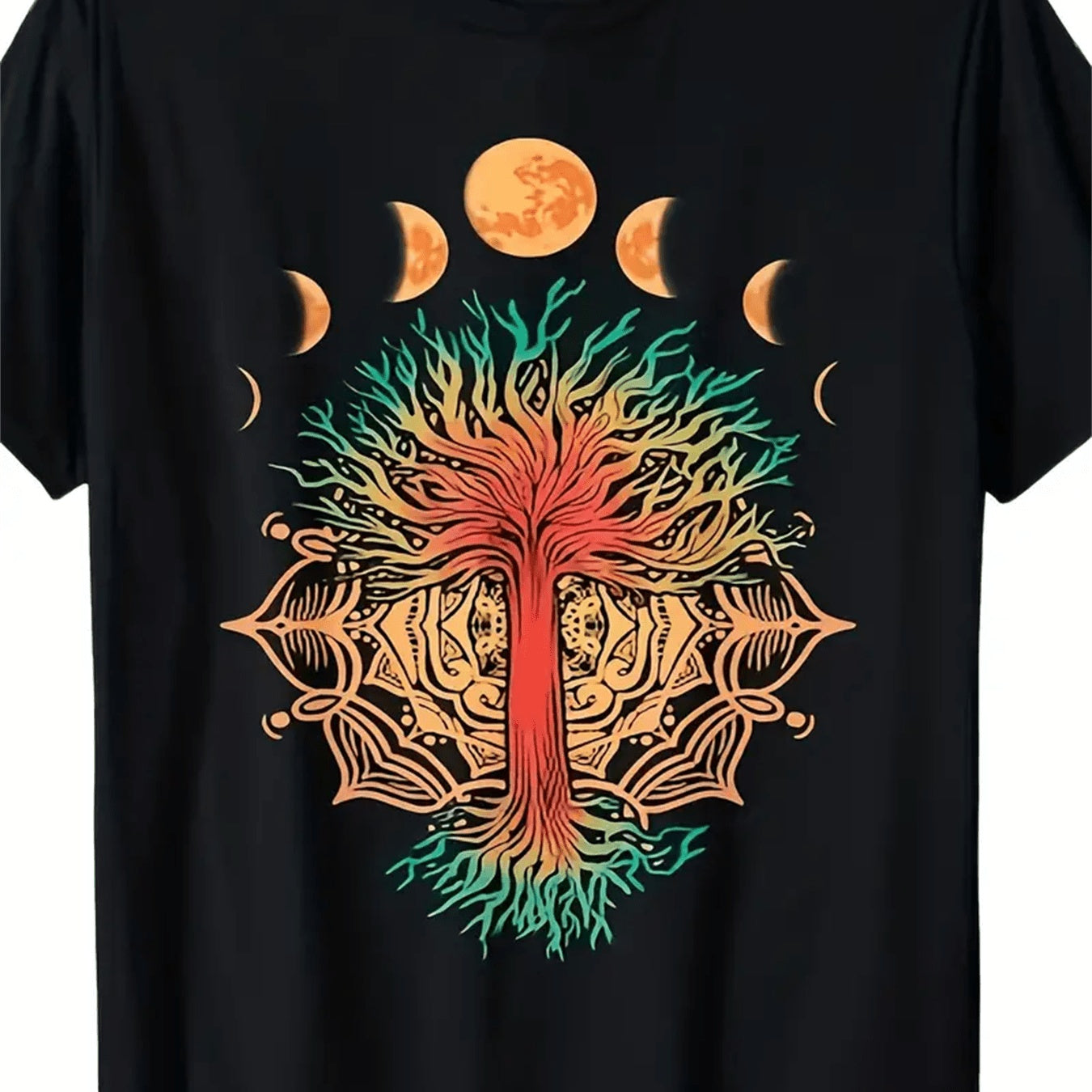 Men's Creative Tops, Casual Short Sleeved Round Neck T-shirts, Summer Outdoor Men's Clothing