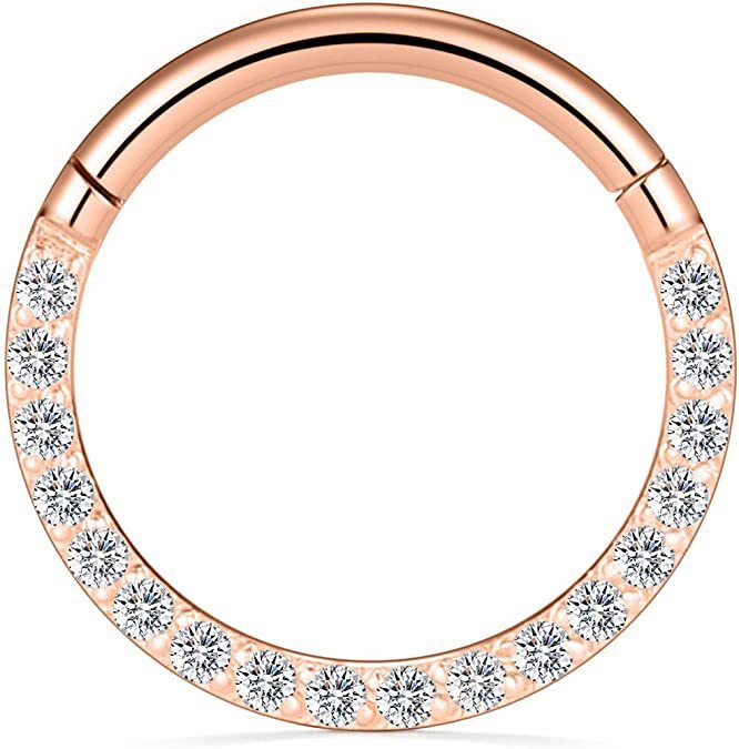 Stainless Steel Nose Ring Diamond Nose Ring Seamless Ring Multifunctional