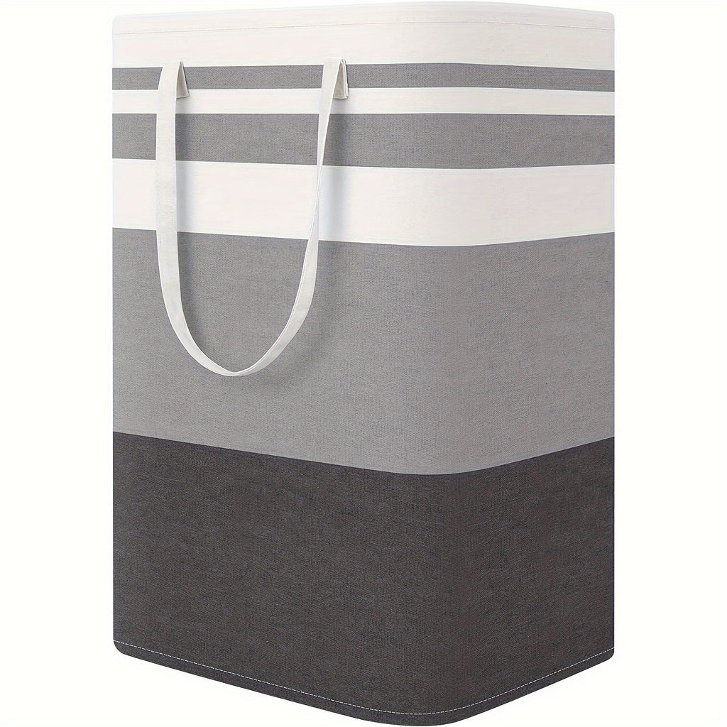 Large Laundry Basket, Waterproof, Freestanding Laundry Hamper, Collapsible Tall Clothes Hamper With Extended Handles