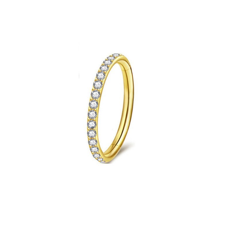 Stainless Steel Nose Ring Diamond Nose Ring Seamless Ring Multifunctional