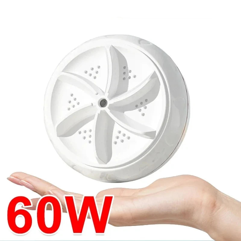 Mini Portable Turbo Washing Machine Hight Power Mini Ultrasonic Washer for Baby Clothes Underwear Socks Business Trip Travel USB