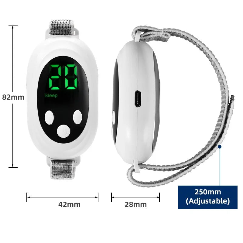 Two modes, 20 levels of intensity, intelligent sleep device, anxiety relief, neurological sleep, insomnia, and soothing device