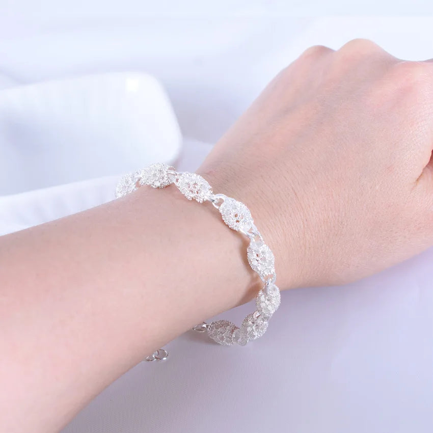 Sterling Silver Bracelets For Women Luxury Original Designer Hollow Lantern Ball Charm Bracelets Beautiful Jewelry
