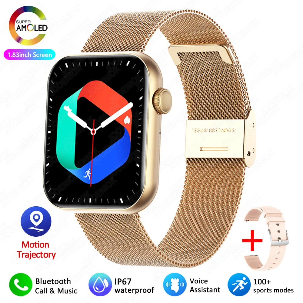 XIAOMI Smart Watch Full Touch Screen Bluetooth Call Heart Rate Waterproof Watches Sports Bracelet Smartwatch Women