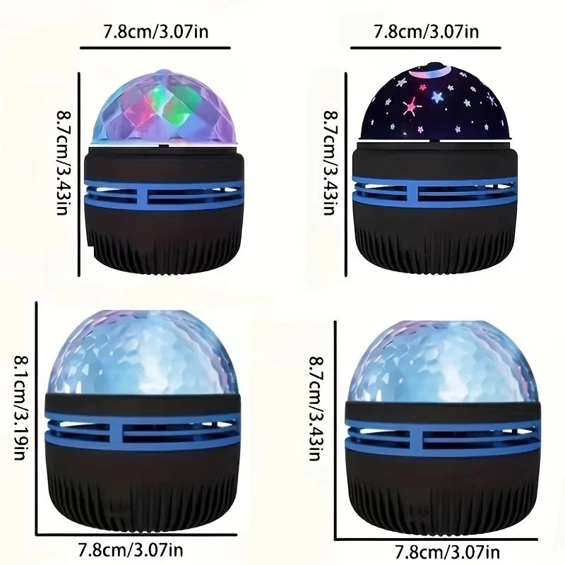 Star Projector, Galaxy Projector, Water Ocean Wave Projector For Bedroom Night Light  Room Decor With 7-Colors Patterns
