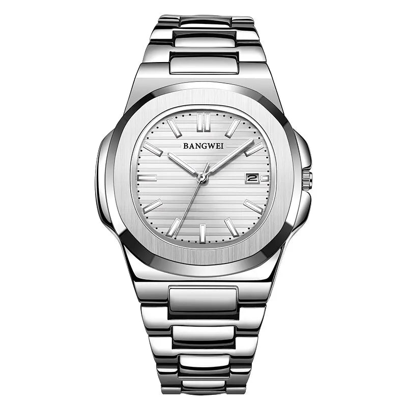 Luxury Men Quartz Watches 30M Waterproof Automatic Date Watch Man Stainless Steel Sport Chronograph Watch