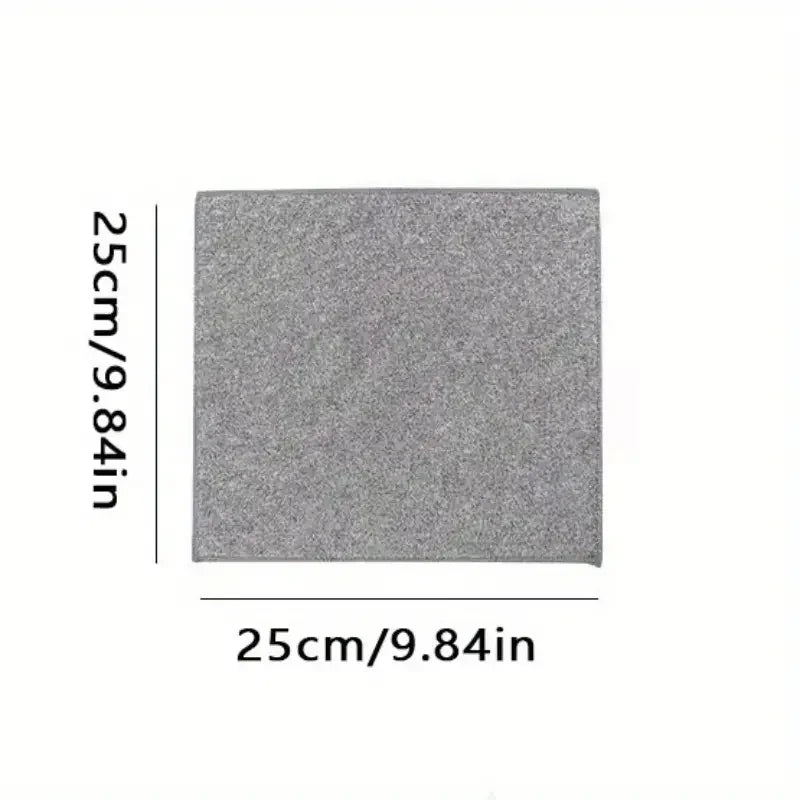 10 pcs Kitchen Towel, Ultra-fine Fiber Light Gray Cleaning Cloth Set, Absorbent, Soft And Stain-removing Cloth