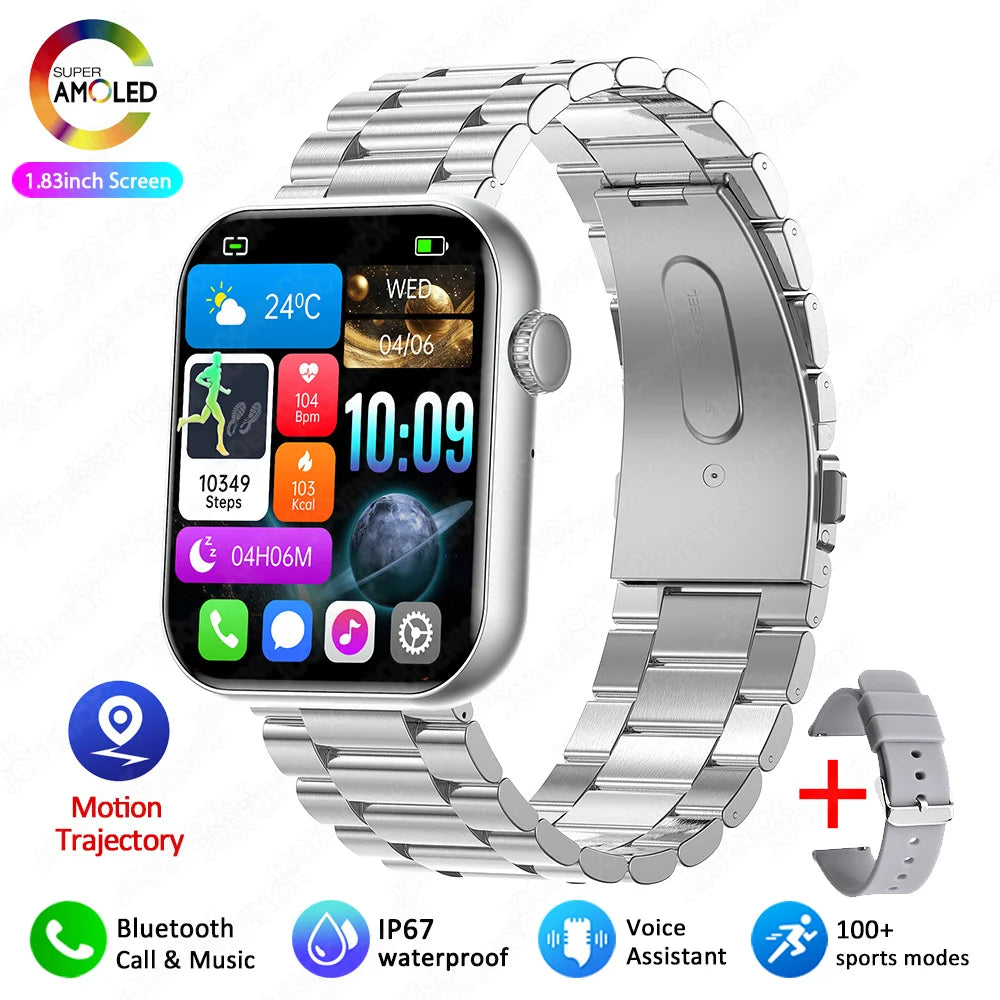 XIAOMI Smart Watch Full Touch Screen Bluetooth Call Heart Rate Waterproof Watches Sports Bracelet Smartwatch Women