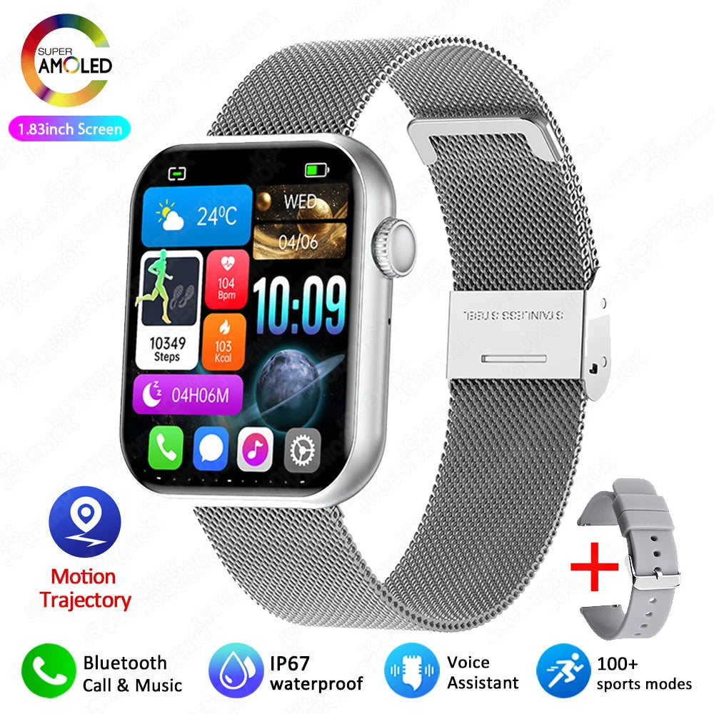XIAOMI Smart Watch Full Touch Screen Bluetooth Call Heart Rate Waterproof Watches Sports Bracelet Smartwatch Women
