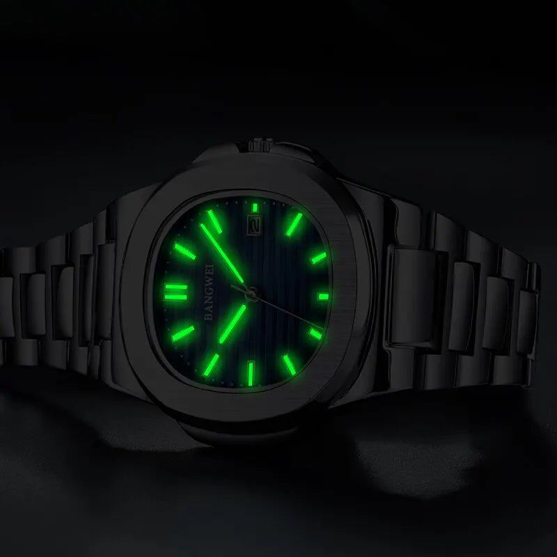 Luxury Men Quartz Watches 30M Waterproof Automatic Date Watch Man Stainless Steel Sport Chronograph Watch