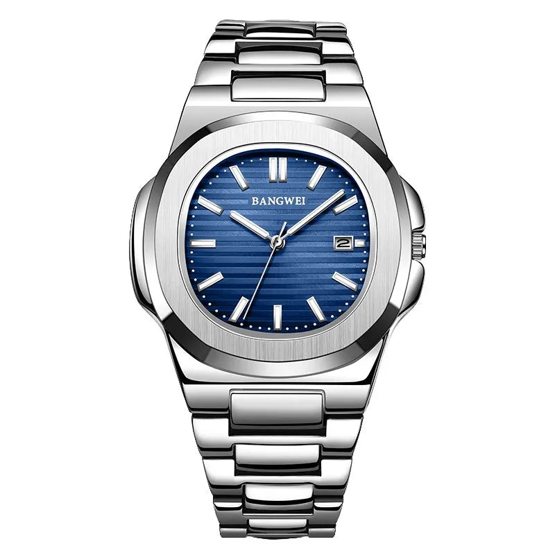 Luxury Men Quartz Watches 30M Waterproof Automatic Date Watch Man Stainless Steel Sport Chronograph Watch