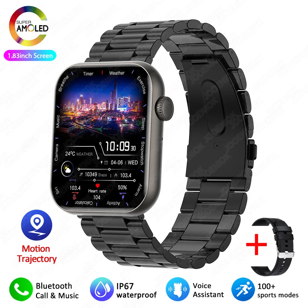 XIAOMI Smart Watch Full Touch Screen Bluetooth Call Heart Rate Waterproof Watches Sports Bracelet Smartwatch Women