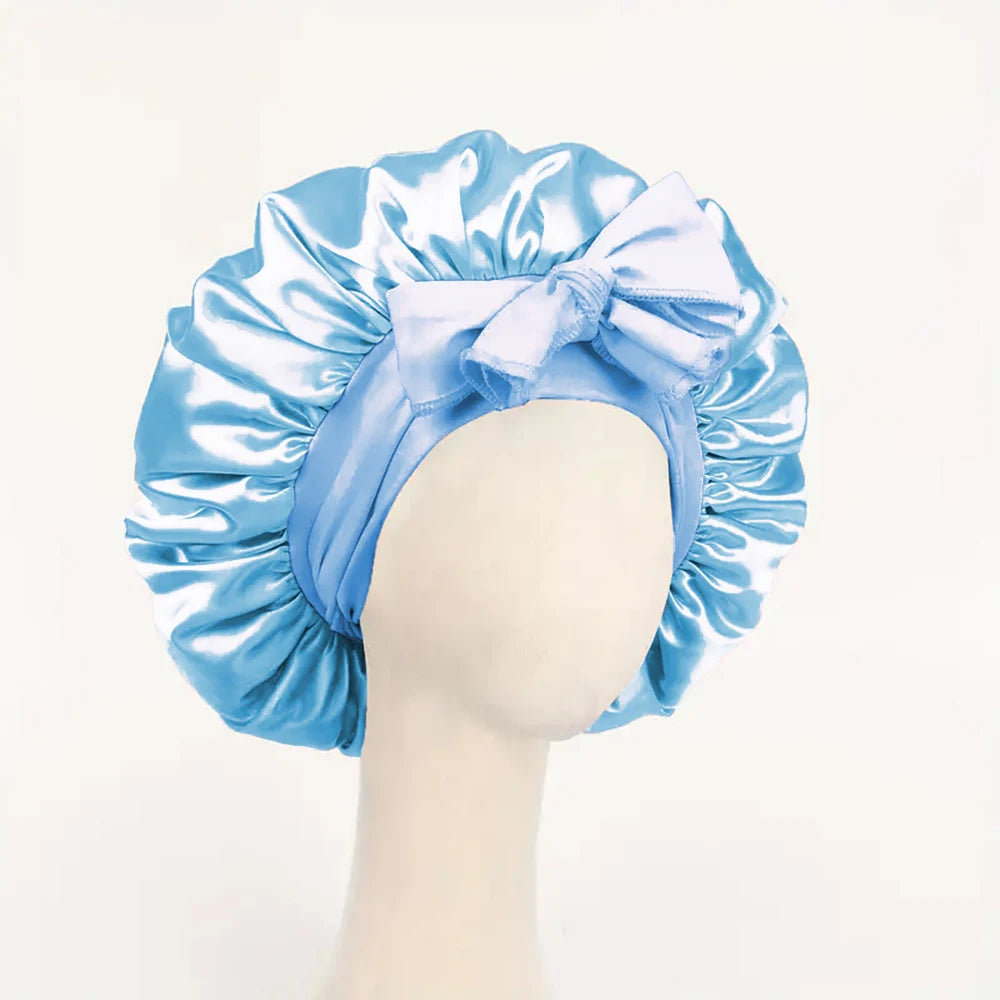 Satin Bonnet Silk Bonnet Adjustable Bonne For Sleeping Hair Bonnet With Tie Band Bonnets