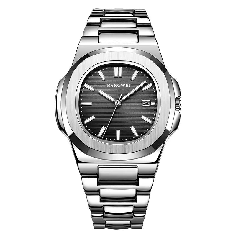 Luxury Men Quartz Watches 30M Waterproof Automatic Date Watch Man Stainless Steel Sport Chronograph Watch