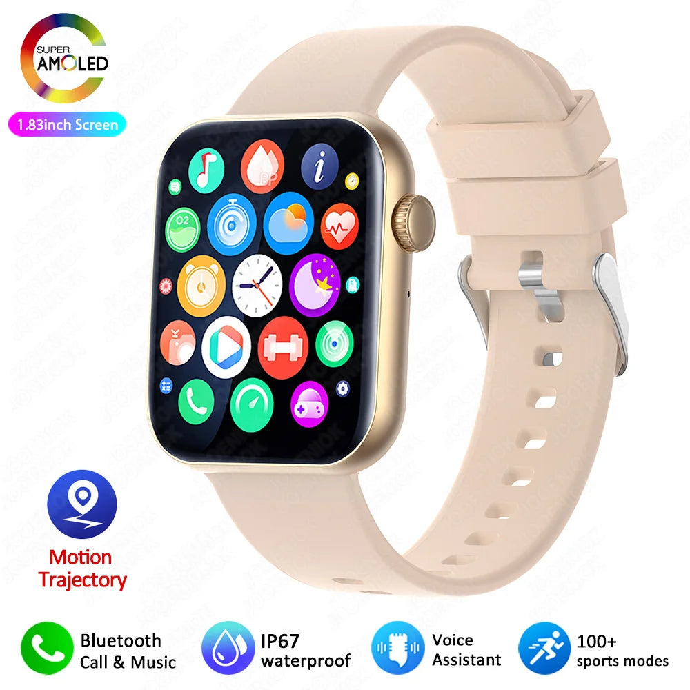 XIAOMI Smart Watch Full Touch Screen Bluetooth Call Heart Rate Waterproof Watches Sports Bracelet Smartwatch Women