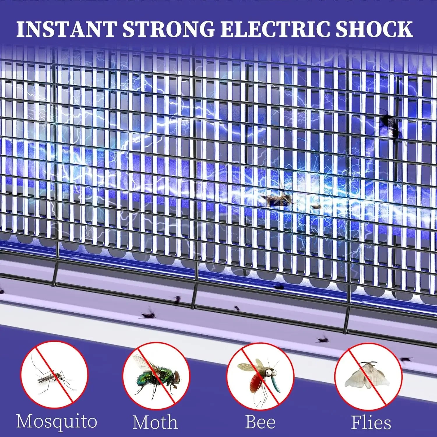 Electric Bug Zapper Mosquito Zapper Killer Indoor Insect with Hanging Chain