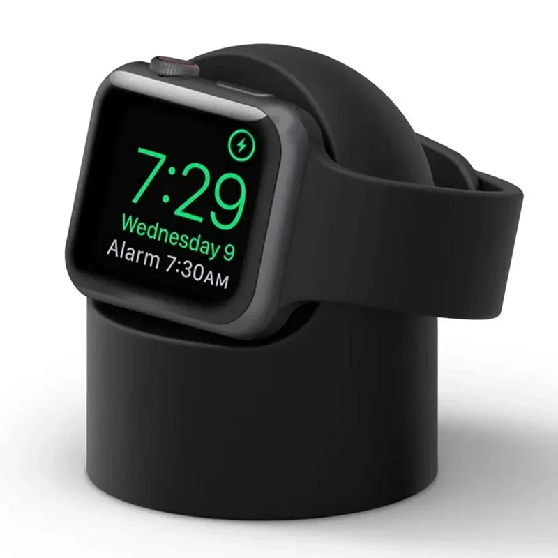 Charger Stand For Apple Watch Series 9 8 7 6 5 SE 3 Ultra 1 2 Charger Dock Station Silicone Bracket watch Charging Cable Holder