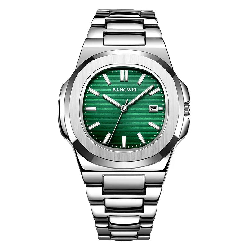 Luxury Men Quartz Watches 30M Waterproof Automatic Date Watch Man Stainless Steel Sport Chronograph Watch