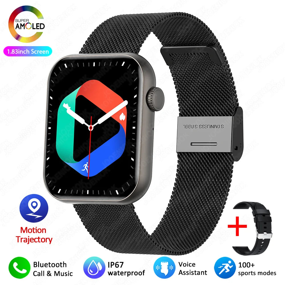 XIAOMI Smart Watch Full Touch Screen Bluetooth Call Heart Rate Waterproof Watches Sports Bracelet Smartwatch Women