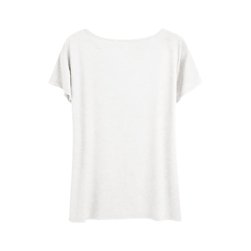 Letter Bow Print T-Shirt - Casual Crew Neck Short Sleeve Tee, Sweet & Stylish Summer Top