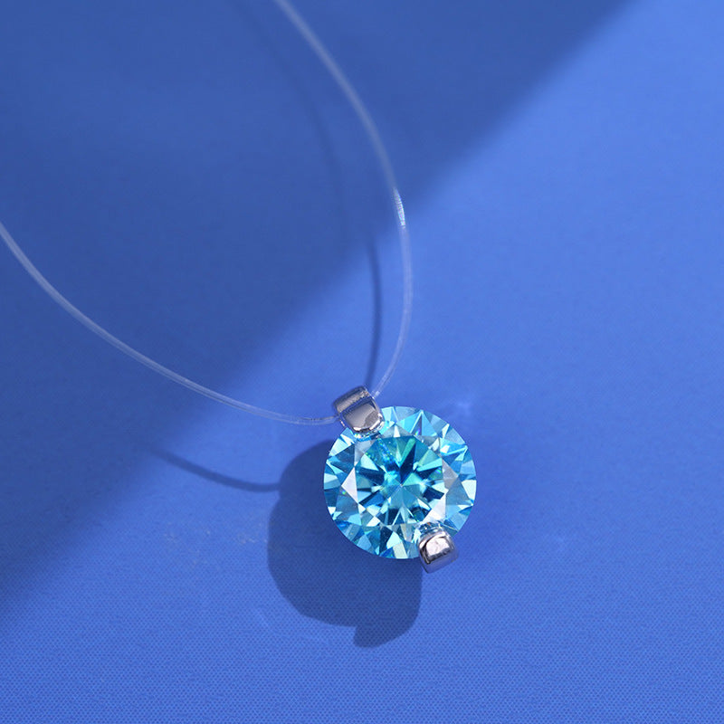 Women's Summer Fishing Line Moissanite Clavicle Chain