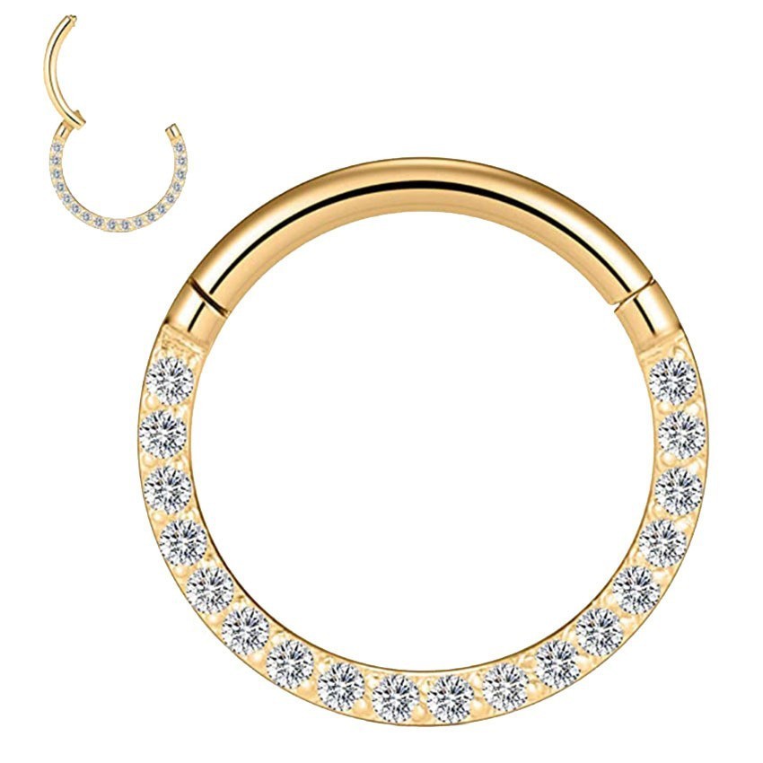 Stainless Steel Nose Ring Diamond Nose Ring Seamless Ring Multifunctional